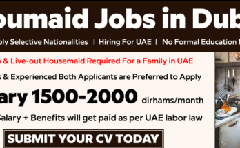 Nanny and Maid Jobs in UAE 2025-26