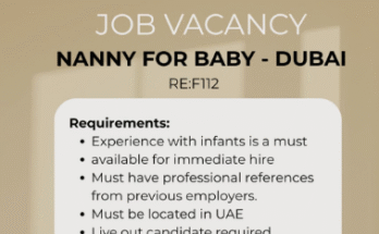 Babysitter Job in UAE 2026–27